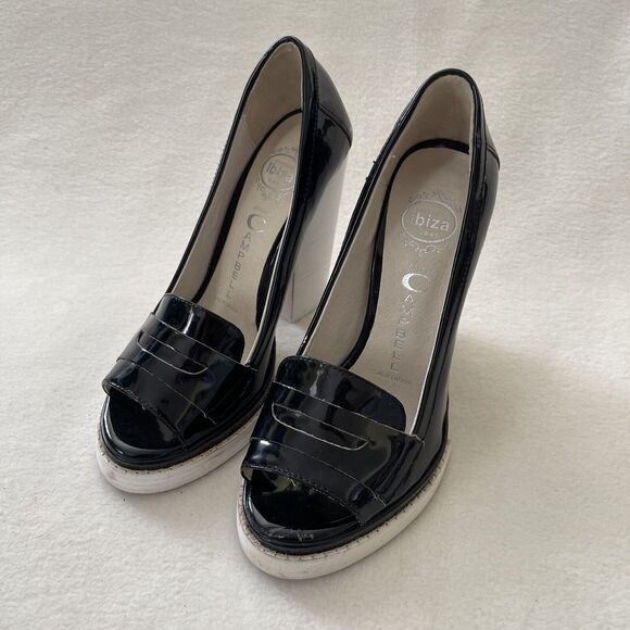 Jeffrey Campbell Handmade Ibiza Last Chunky Heels Sz 7 Please Read - Picture 11 of 12